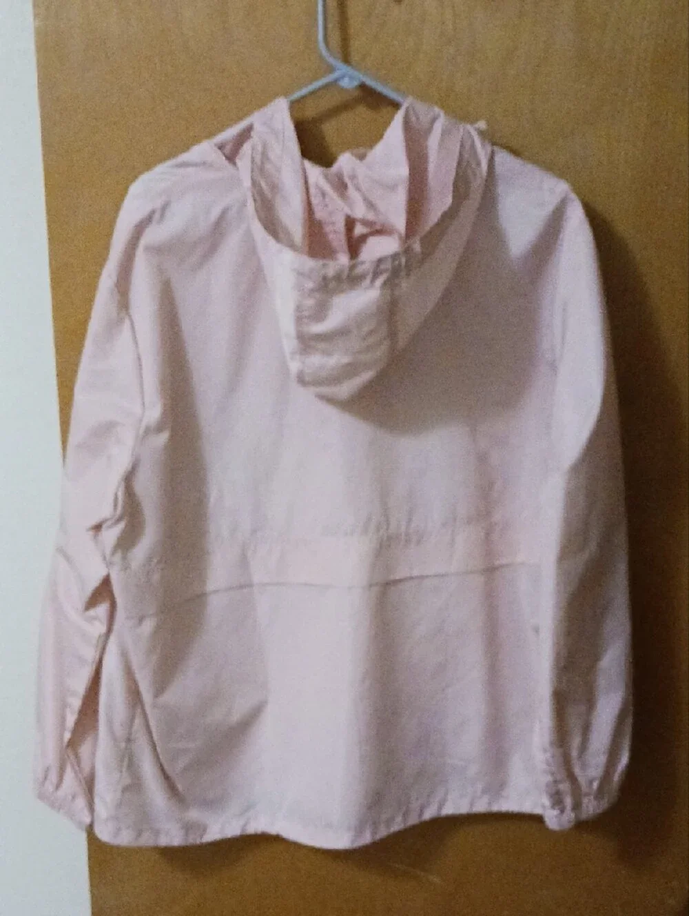 Men's Light Blue And Light Pink Hooded Windbreaker Jackets
